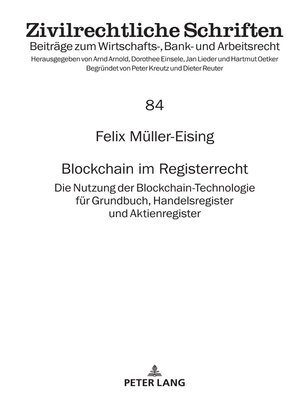 cover image of Blockchain im Registerrecht